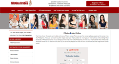 Desktop Screenshot of filipinabridesonline.com